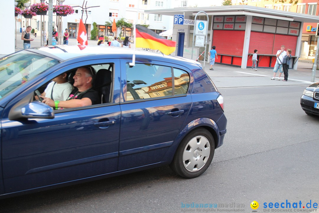 WM 2014: Deutschland vs. USA: Singen am Bodensee, 26.06.2014