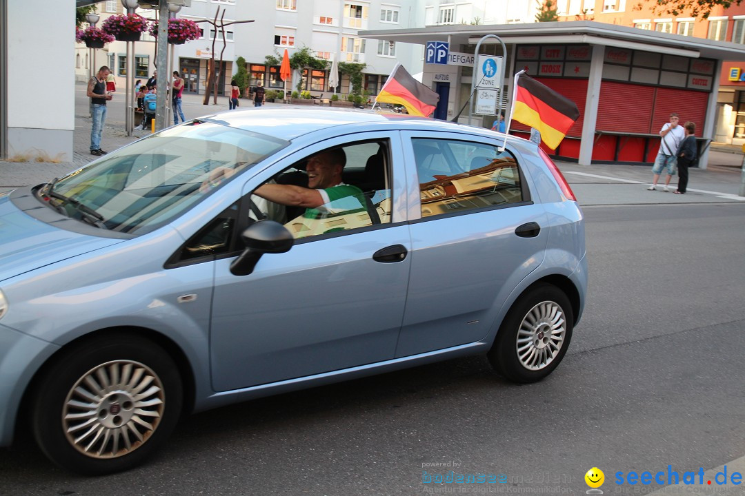 WM 2014: Deutschland vs. USA: Singen am Bodensee, 26.06.2014