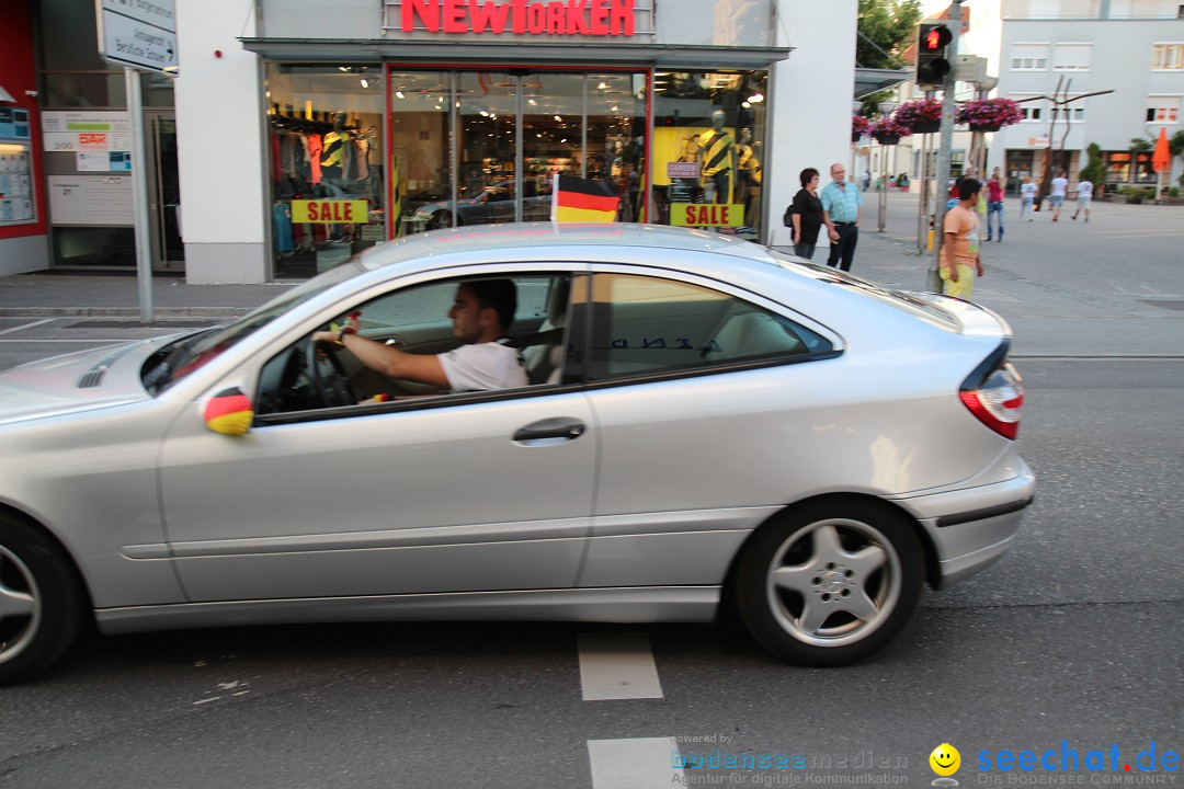 WM 2014: Deutschland vs. USA: Singen am Bodensee, 26.06.2014