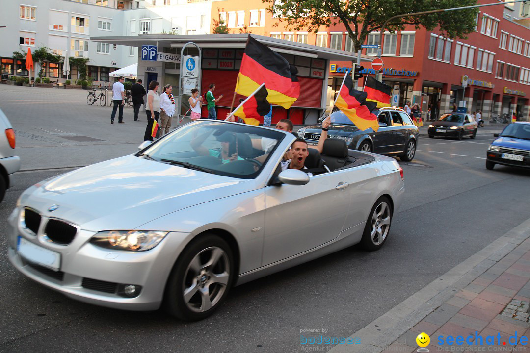 WM 2014: Deutschland vs. USA: Singen am Bodensee, 26.06.2014