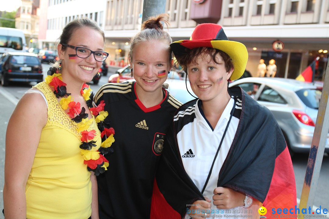 WM 2014: Deutschland vs. USA: Singen am Bodensee, 26.06.2014