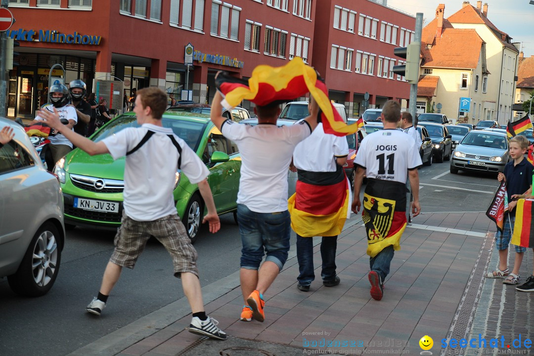 WM 2014: Deutschland vs. USA: Singen am Bodensee, 26.06.2014