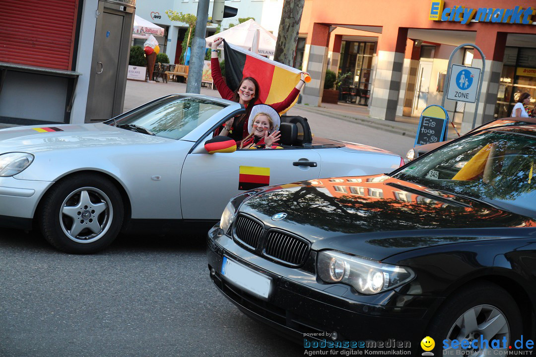 WM 2014: Deutschland vs. USA: Singen am Bodensee, 26.06.2014