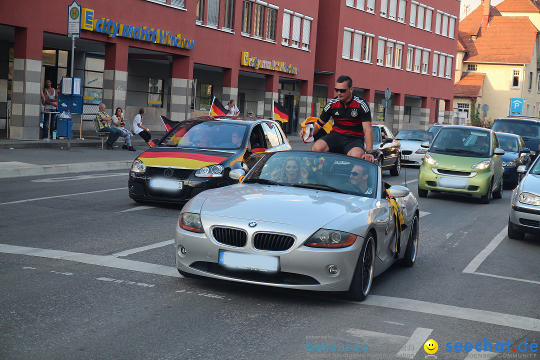 WM 2014: Deutschland vs. USA: Singen am Bodensee, 26.06.2014