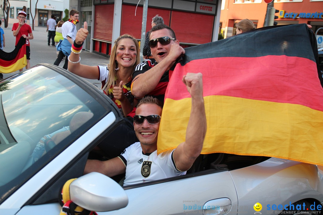 WM 2014: Deutschland vs. USA: Singen am Bodensee, 26.06.2014