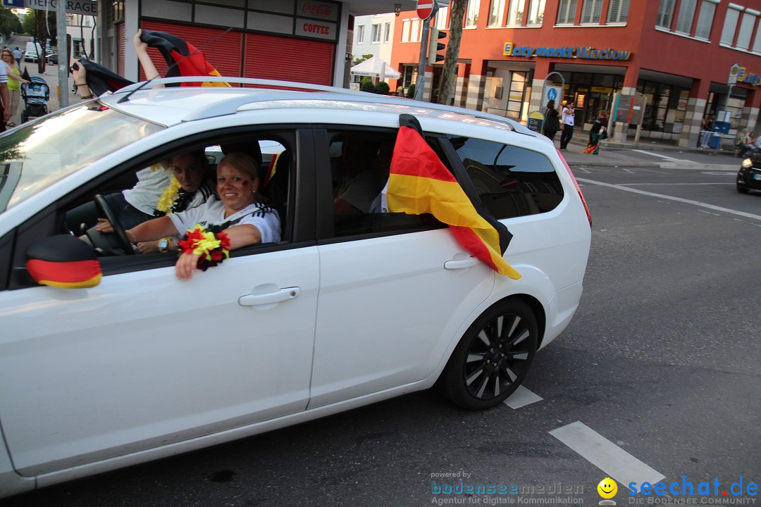 WM 2014: Deutschland vs. USA: Singen am Bodensee, 26.06.2014