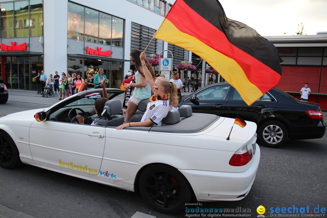 WM 2014: Deutschland vs. USA: Singen am Bodensee, 26.06.2014