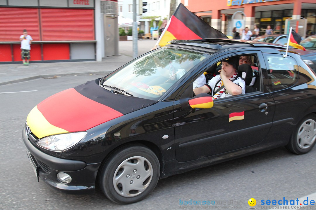 WM 2014: Deutschland vs. USA: Singen am Bodensee, 26.06.2014