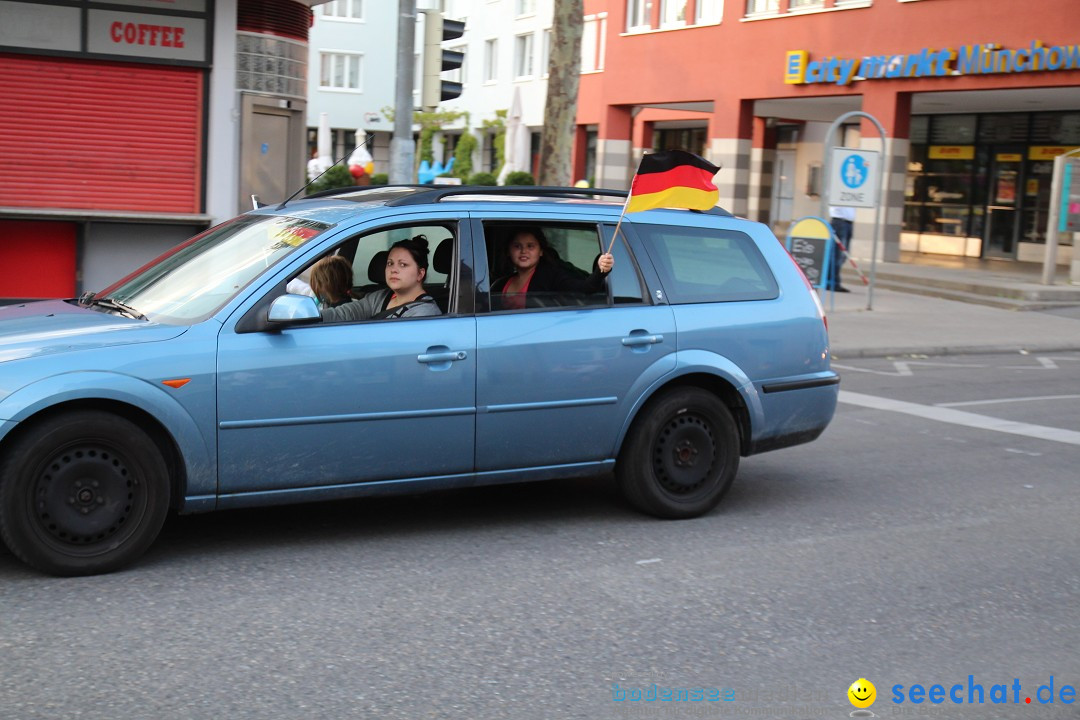 WM 2014: Deutschland vs. USA: Singen am Bodensee, 26.06.2014