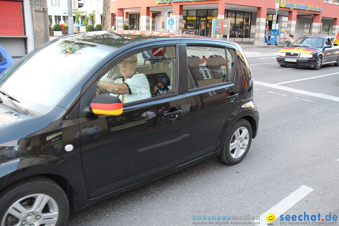 WM 2014: Deutschland vs. USA: Singen am Bodensee, 26.06.2014