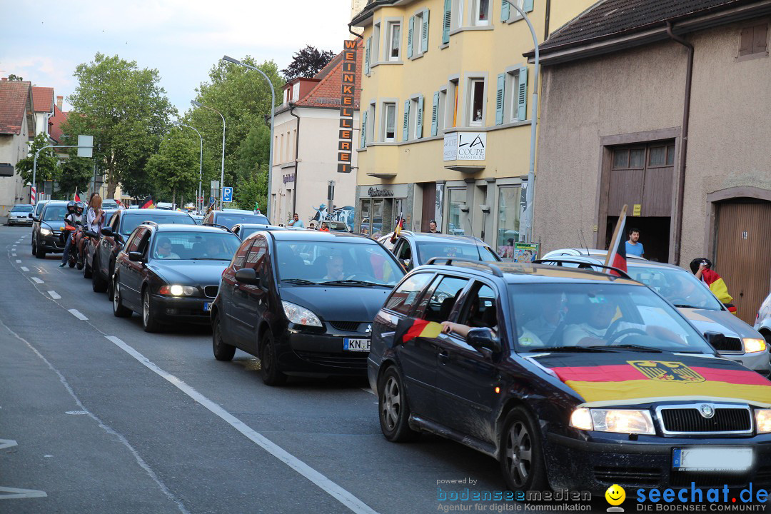 WM 2014: Deutschland vs. USA: Singen am Bodensee, 26.06.2014