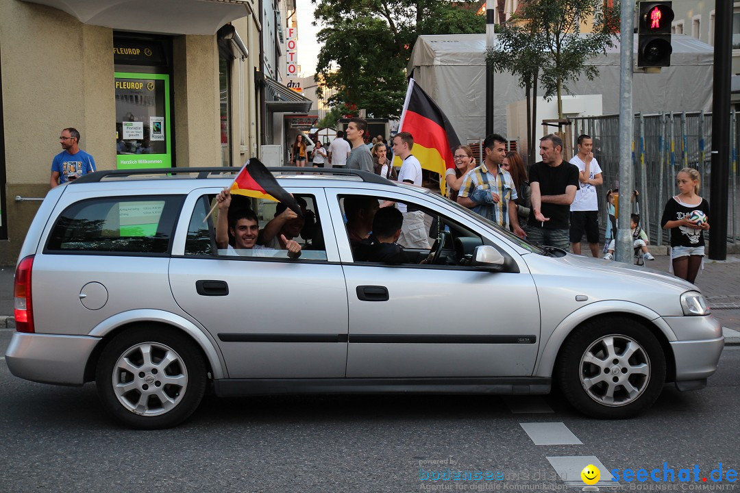 WM 2014: Deutschland vs. USA: Singen am Bodensee, 26.06.2014