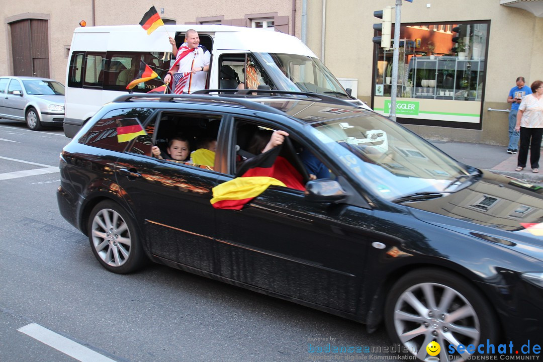 WM 2014: Deutschland vs. USA: Singen am Bodensee, 26.06.2014