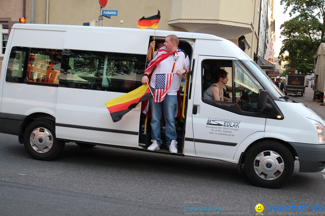 WM 2014: Deutschland vs. USA: Singen am Bodensee, 26.06.2014