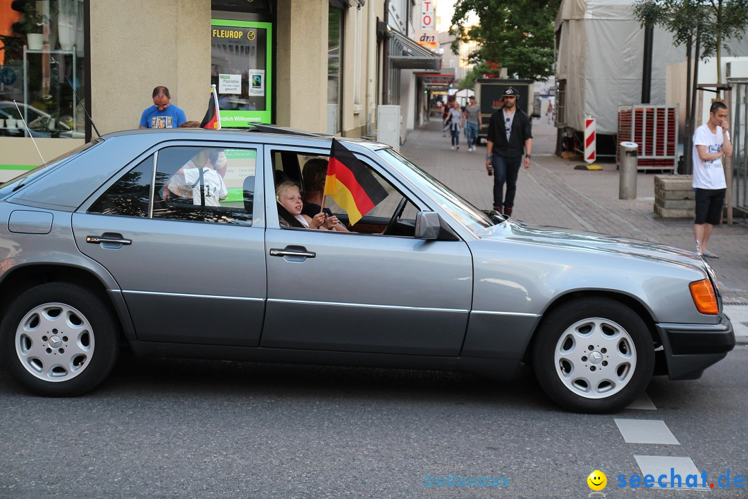 WM 2014: Deutschland vs. USA: Singen am Bodensee, 26.06.2014