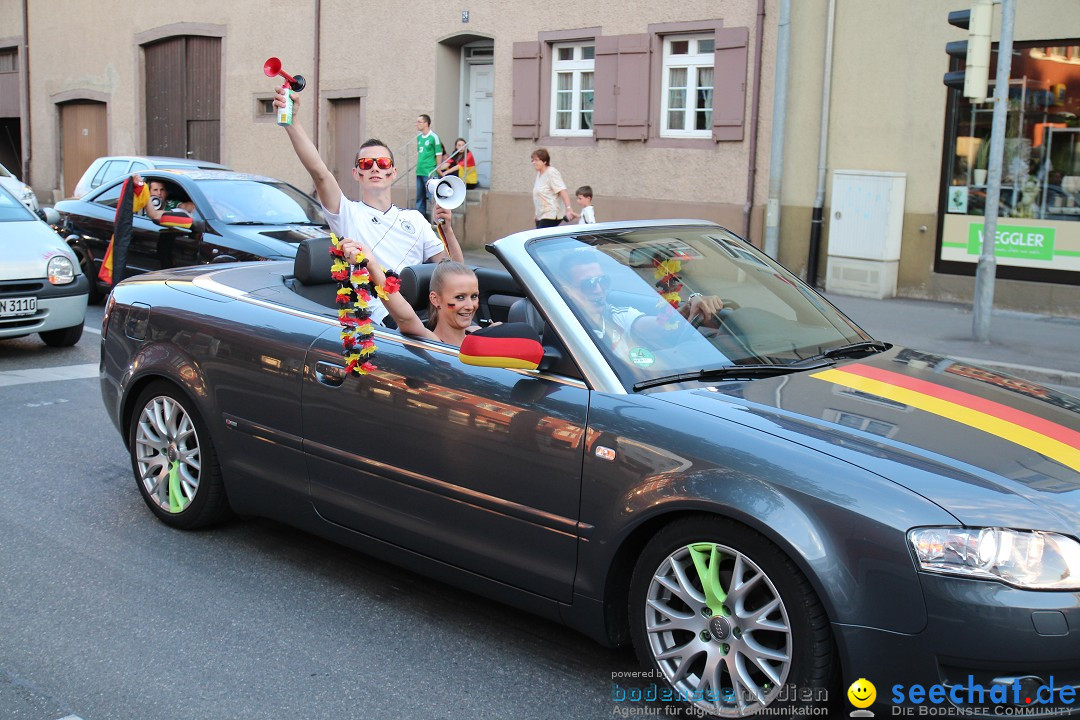 WM 2014: Deutschland vs. USA: Singen am Bodensee, 26.06.2014