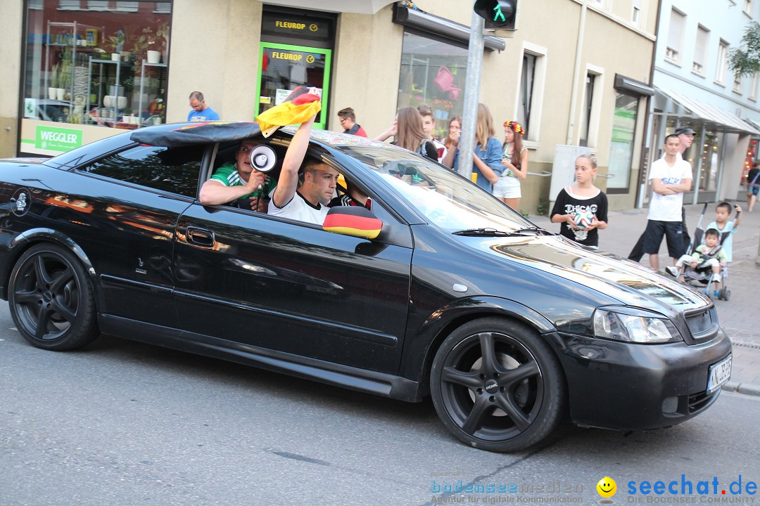 WM 2014: Deutschland vs. USA: Singen am Bodensee, 26.06.2014