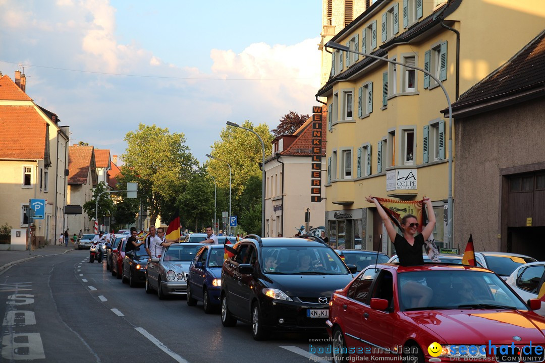 WM 2014: Deutschland vs. USA: Singen am Bodensee, 26.06.2014