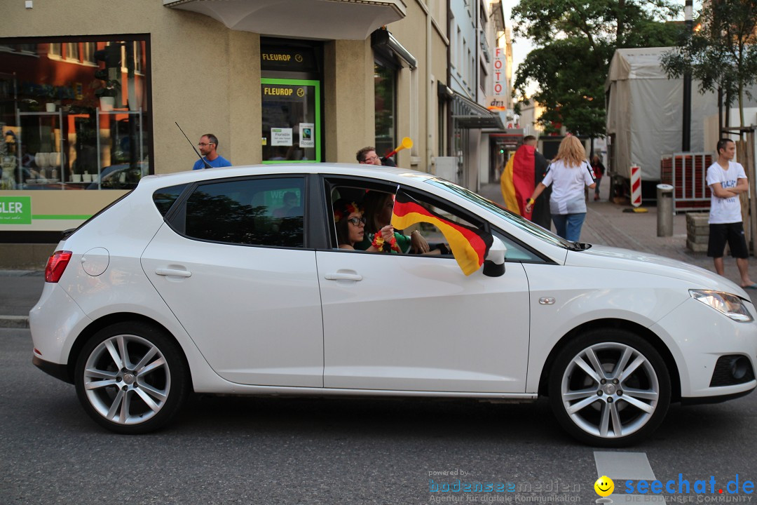 WM 2014: Deutschland vs. USA: Singen am Bodensee, 26.06.2014