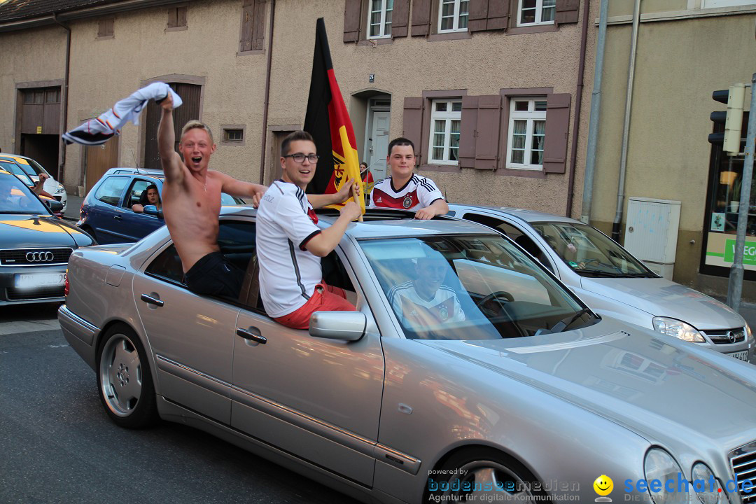 WM 2014: Deutschland vs. USA: Singen am Bodensee, 26.06.2014