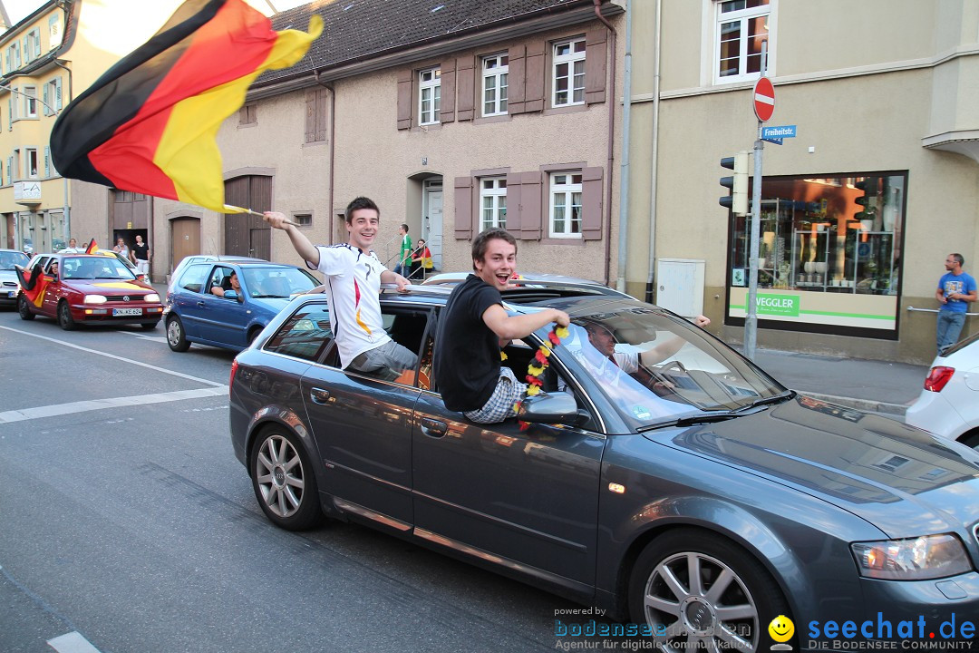 WM 2014: Deutschland vs. USA: Singen am Bodensee, 26.06.2014