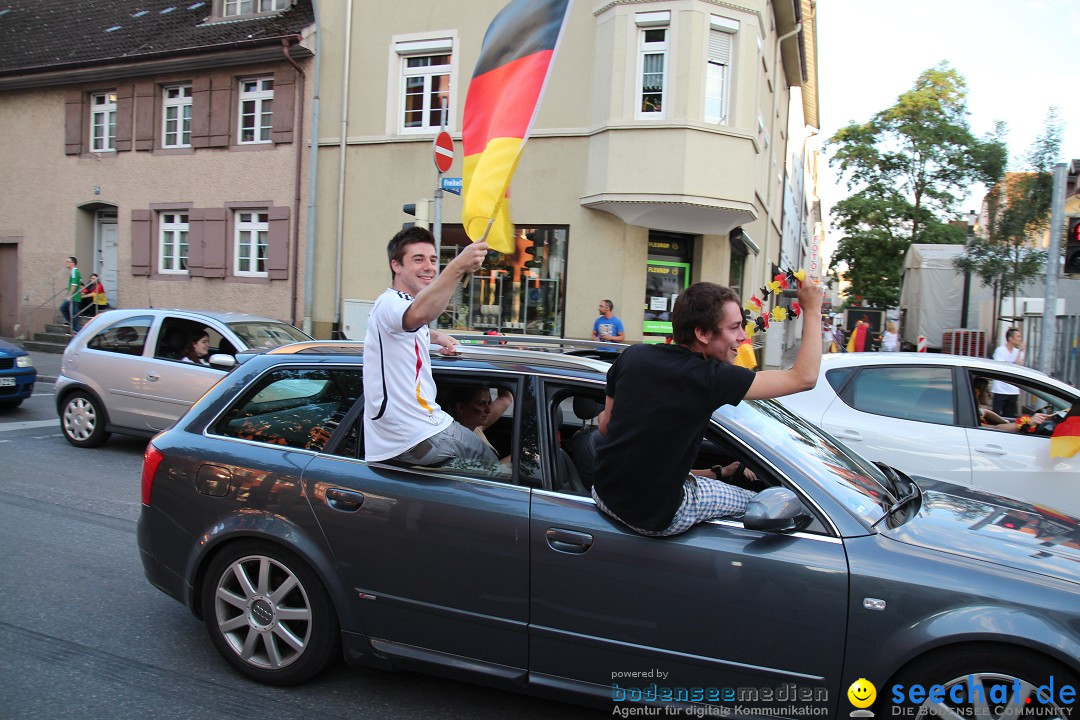 WM 2014: Deutschland vs. USA: Singen am Bodensee, 26.06.2014