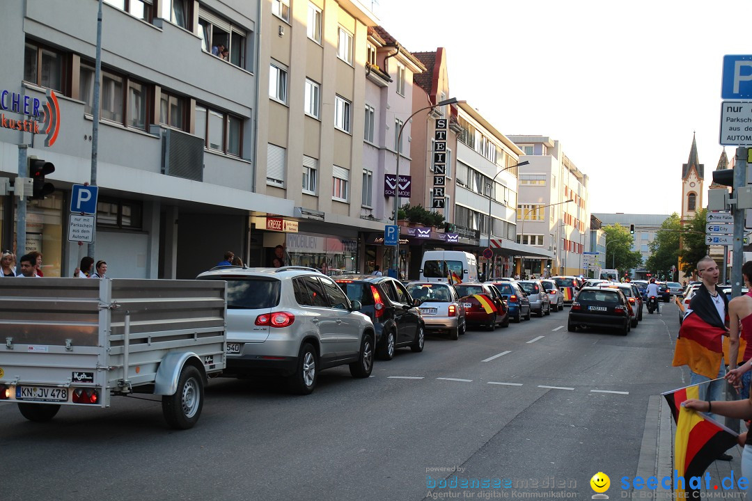 WM 2014: Deutschland vs. USA: Singen am Bodensee, 26.06.2014