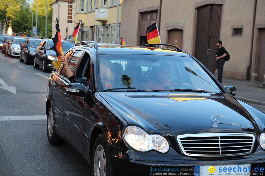 WM 2014: Deutschland vs. USA: Singen am Bodensee, 26.06.2014