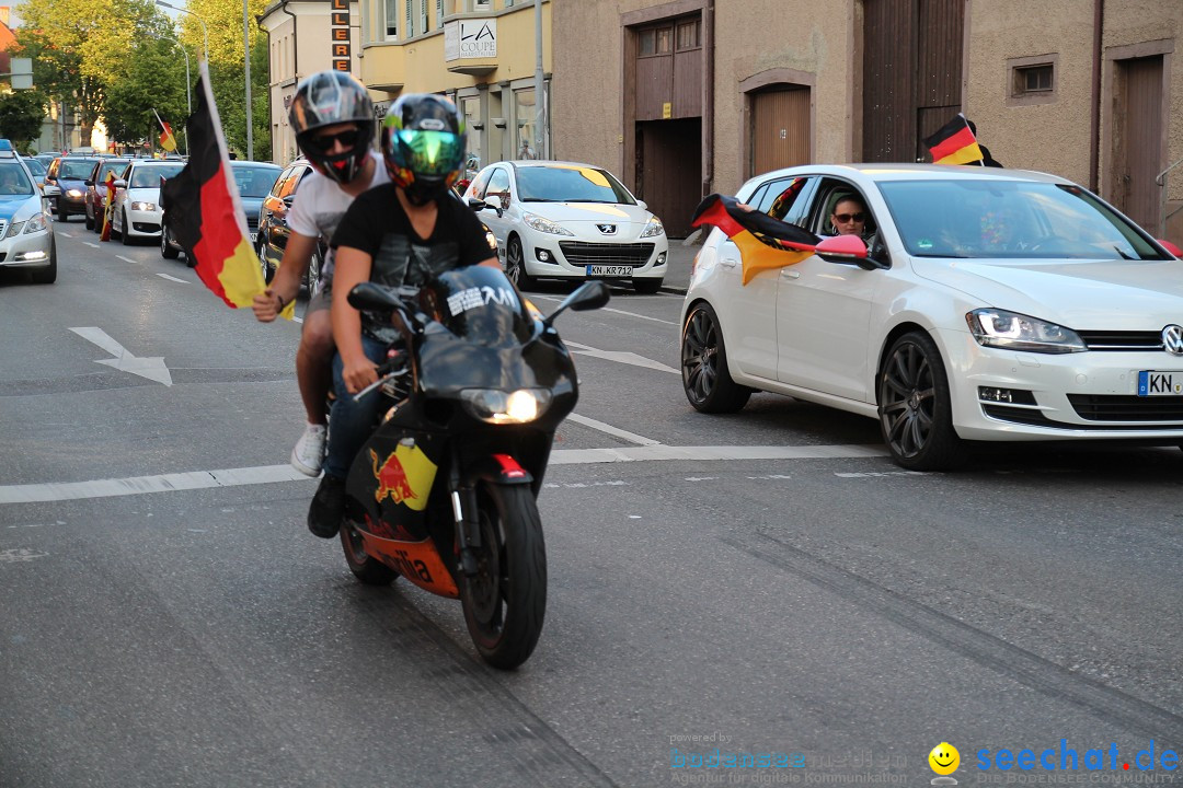 WM 2014: Deutschland vs. USA: Singen am Bodensee, 26.06.2014