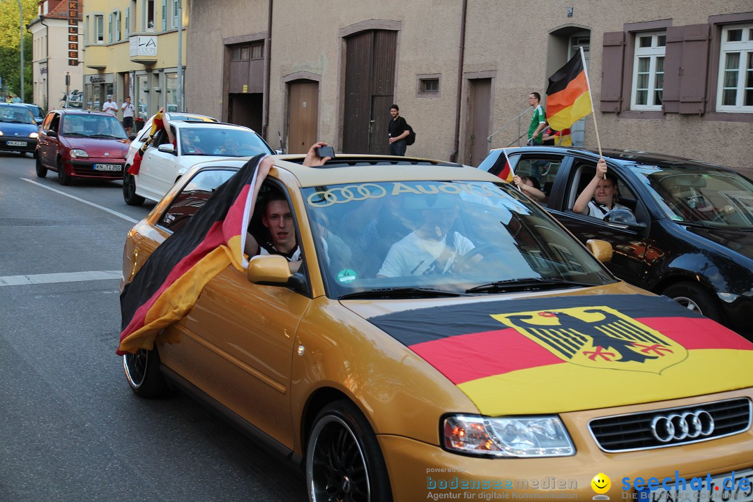 WM 2014: Deutschland vs. USA: Singen am Bodensee, 26.06.2014