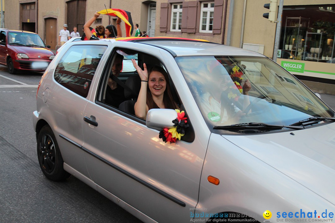 WM 2014: Deutschland vs. USA: Singen am Bodensee, 26.06.2014