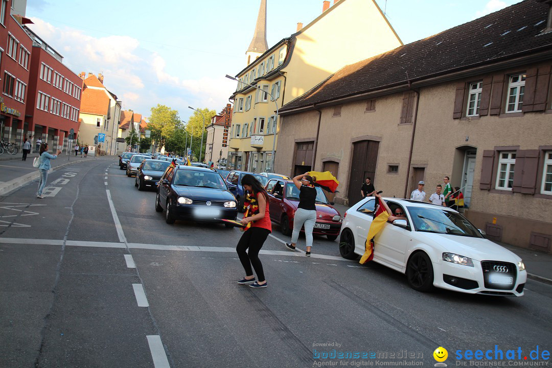 WM 2014: Deutschland vs. USA: Singen am Bodensee, 26.06.2014