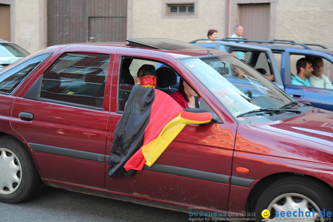 WM 2014: Deutschland vs. USA: Singen am Bodensee, 26.06.2014