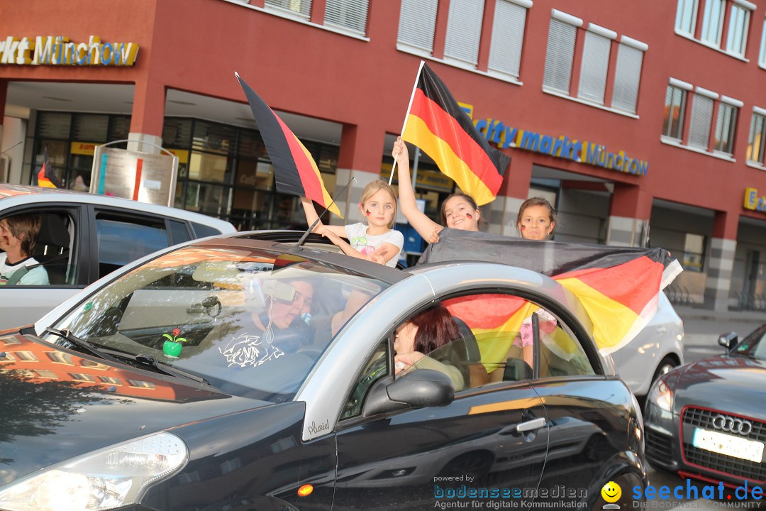 WM 2014: Deutschland vs. USA: Singen am Bodensee, 26.06.2014