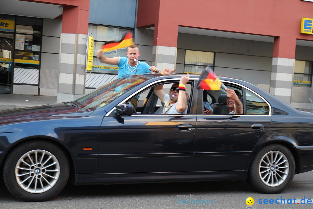 WM 2014: Deutschland vs. USA: Singen am Bodensee, 26.06.2014