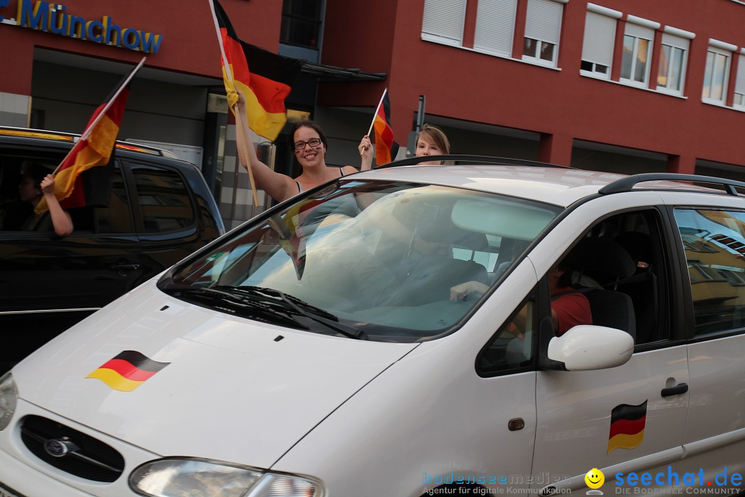 WM 2014: Deutschland vs. USA: Singen am Bodensee, 26.06.2014