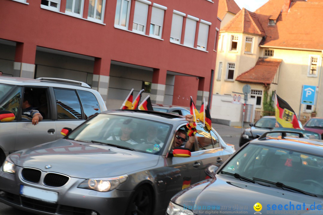 WM 2014: Deutschland vs. USA: Singen am Bodensee, 26.06.2014