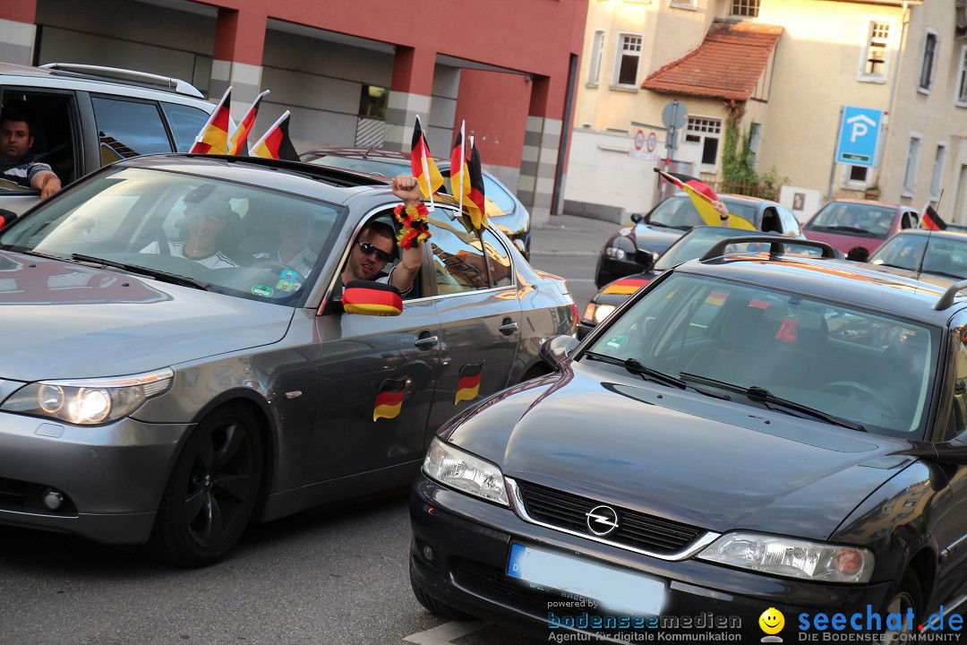 WM 2014: Deutschland vs. USA: Singen am Bodensee, 26.06.2014