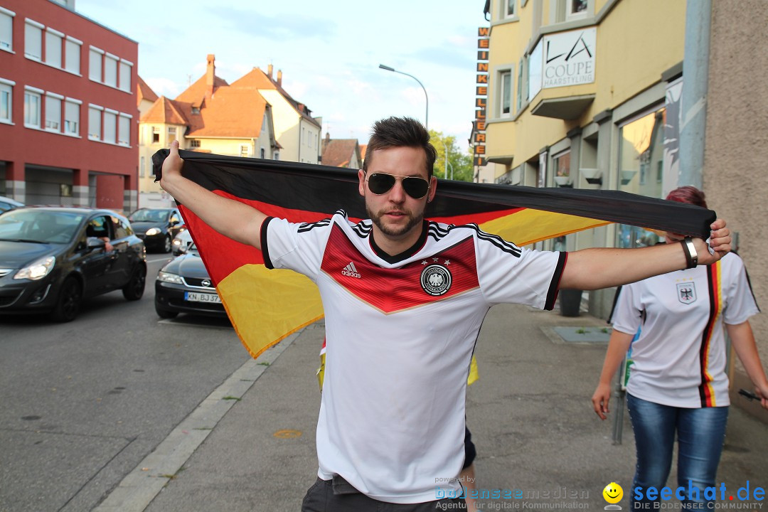 WM 2014: Deutschland vs. USA: Singen am Bodensee, 26.06.2014