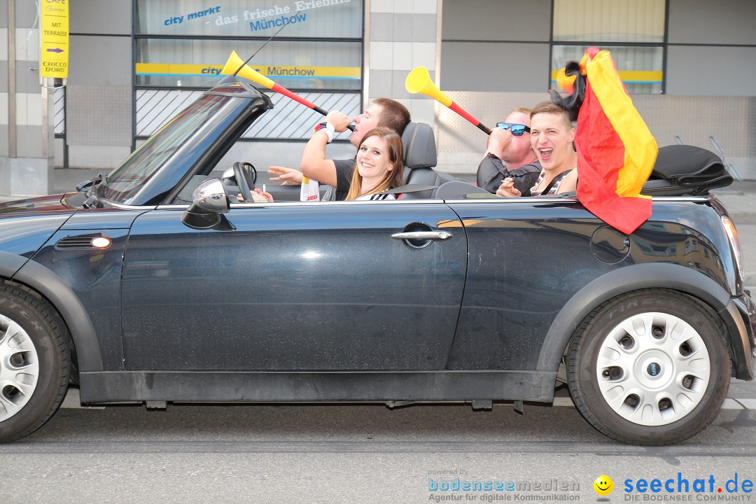 WM 2014: Deutschland vs. USA: Singen am Bodensee, 26.06.2014