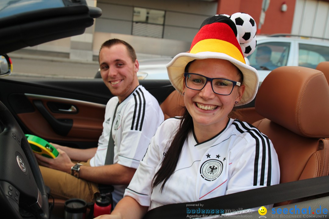 WM 2014: Deutschland vs. USA: Singen am Bodensee, 26.06.2014