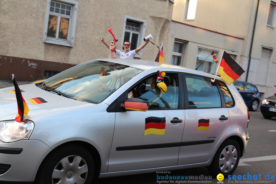 WM 2014: Deutschland vs. USA: Singen am Bodensee, 26.06.2014