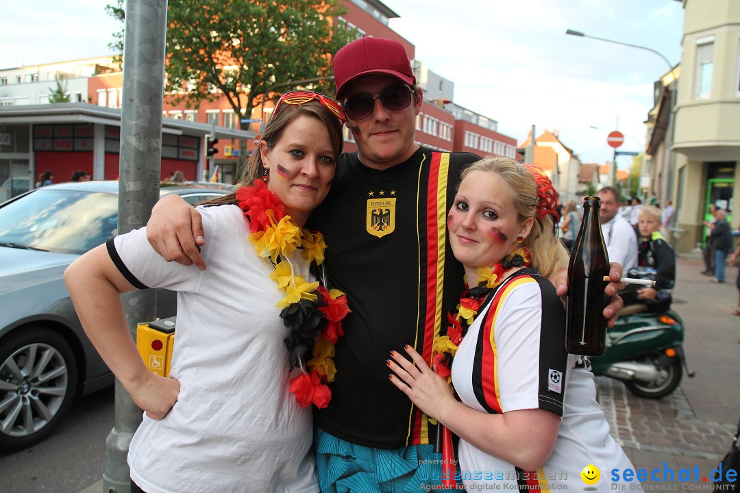 WM 2014: Deutschland vs. USA: Singen am Bodensee, 26.06.2014