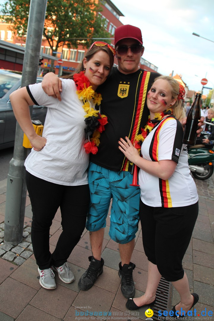 WM 2014: Deutschland vs. USA: Singen am Bodensee, 26.06.2014