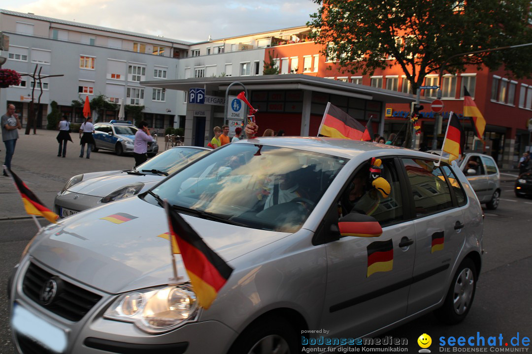 WM 2014: Deutschland vs. USA: Singen am Bodensee, 26.06.2014