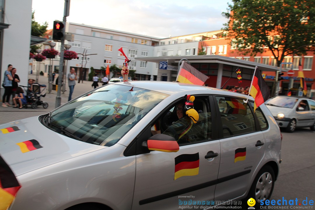 WM 2014: Deutschland vs. USA: Singen am Bodensee, 26.06.2014