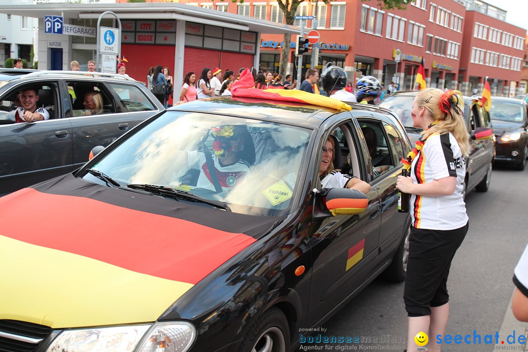 WM 2014: Deutschland vs. USA: Singen am Bodensee, 26.06.2014