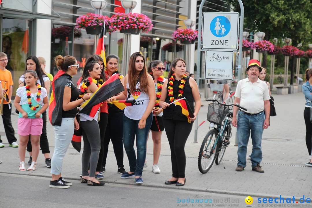 WM 2014: Deutschland vs. USA: Singen am Bodensee, 26.06.2014