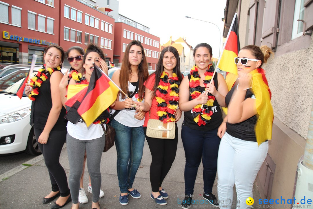 WM 2014: Deutschland vs. USA: Singen am Bodensee, 26.06.2014