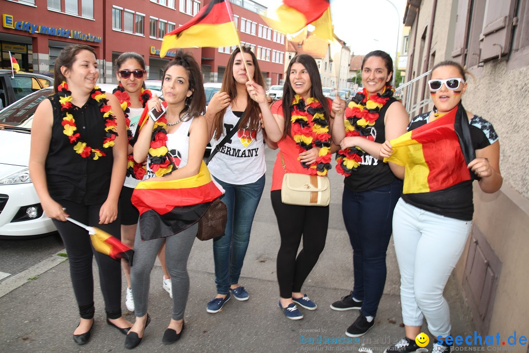 WM 2014: Deutschland vs. USA: Singen am Bodensee, 26.06.2014